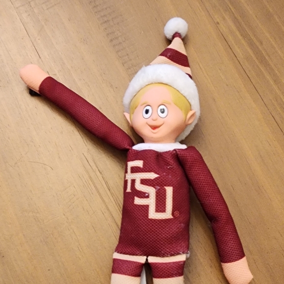 Source Unknown Other - Festive Elf Plush with Maroon and White Outfit